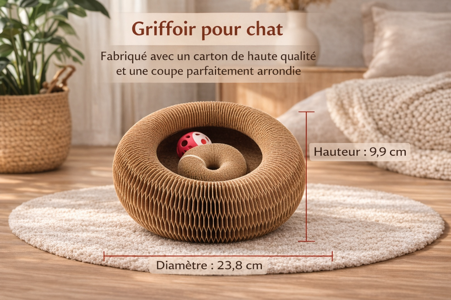 🪵 Interactive Accordion Cat Scratcher
