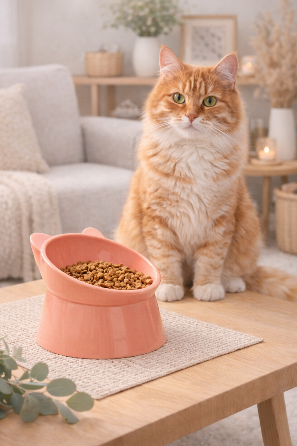 🍽️ Tilted cat bowl