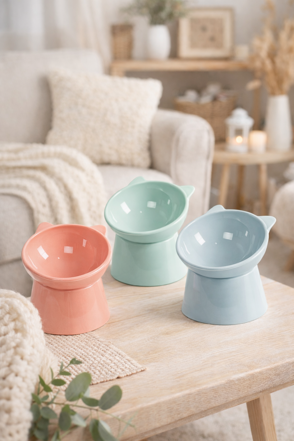 🍽️ Tilted cat bowl
