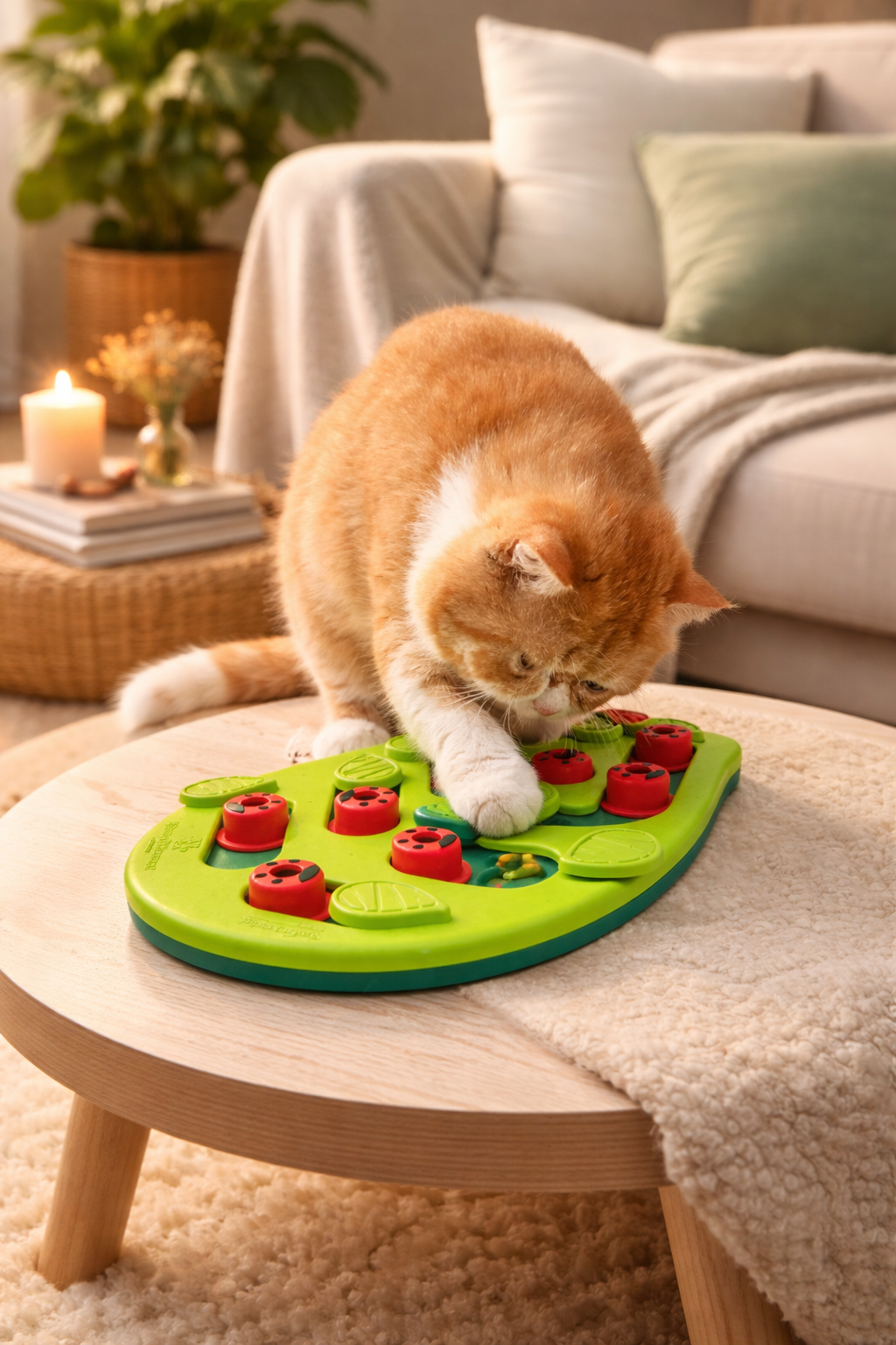 🧠🍽️ Interactive food puzzle for cats