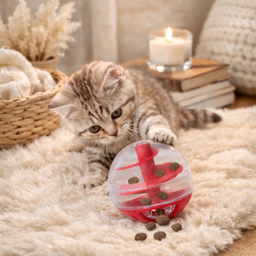 🟢🍽️ Interactive Cat Food Ball