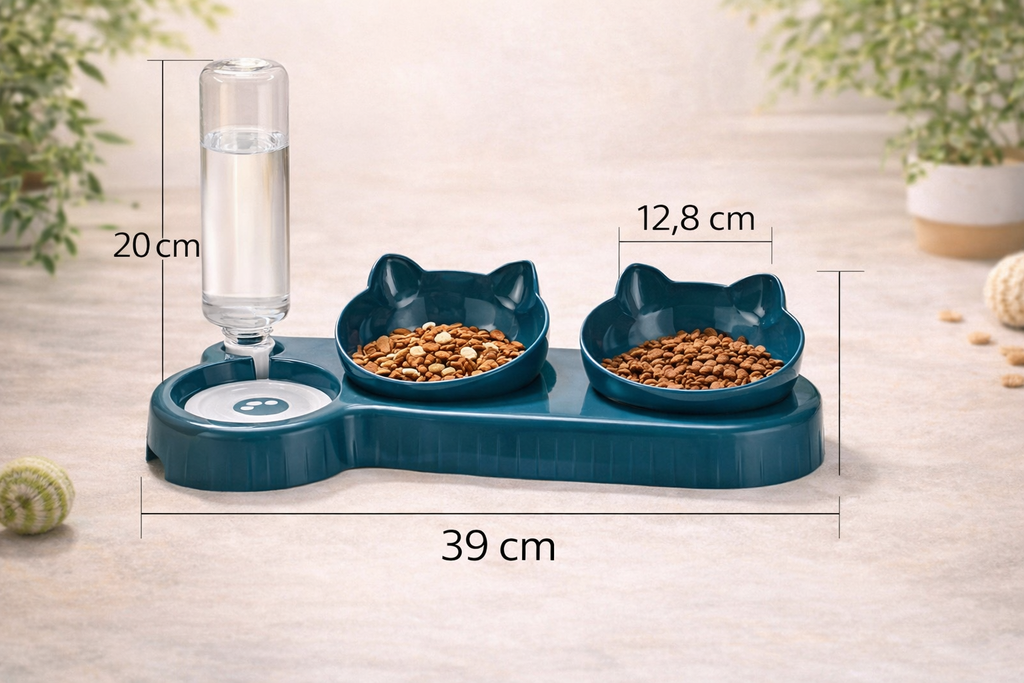 🍽️💧 3-in-1 Cat Food Bowl