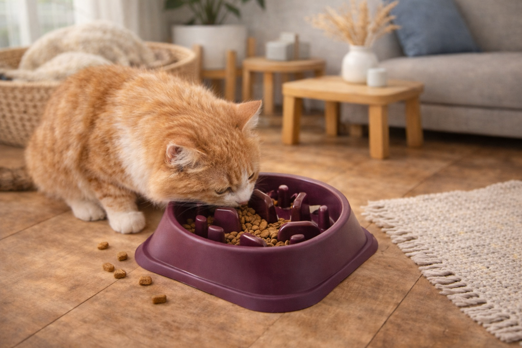 🥣 Gamelle anti-glouton — Petits chiens & chats
