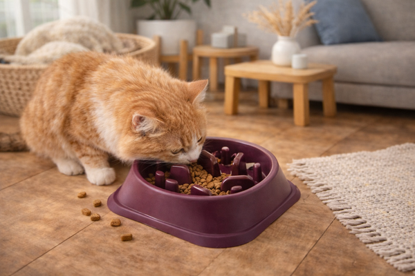 🥣 Gamelle anti-glouton — Petits chiens & chats