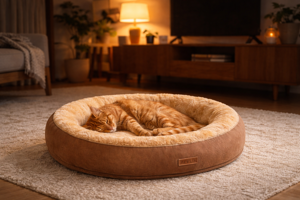 🛏️ Calming Cocooning Bed — Small Dogs & Cats