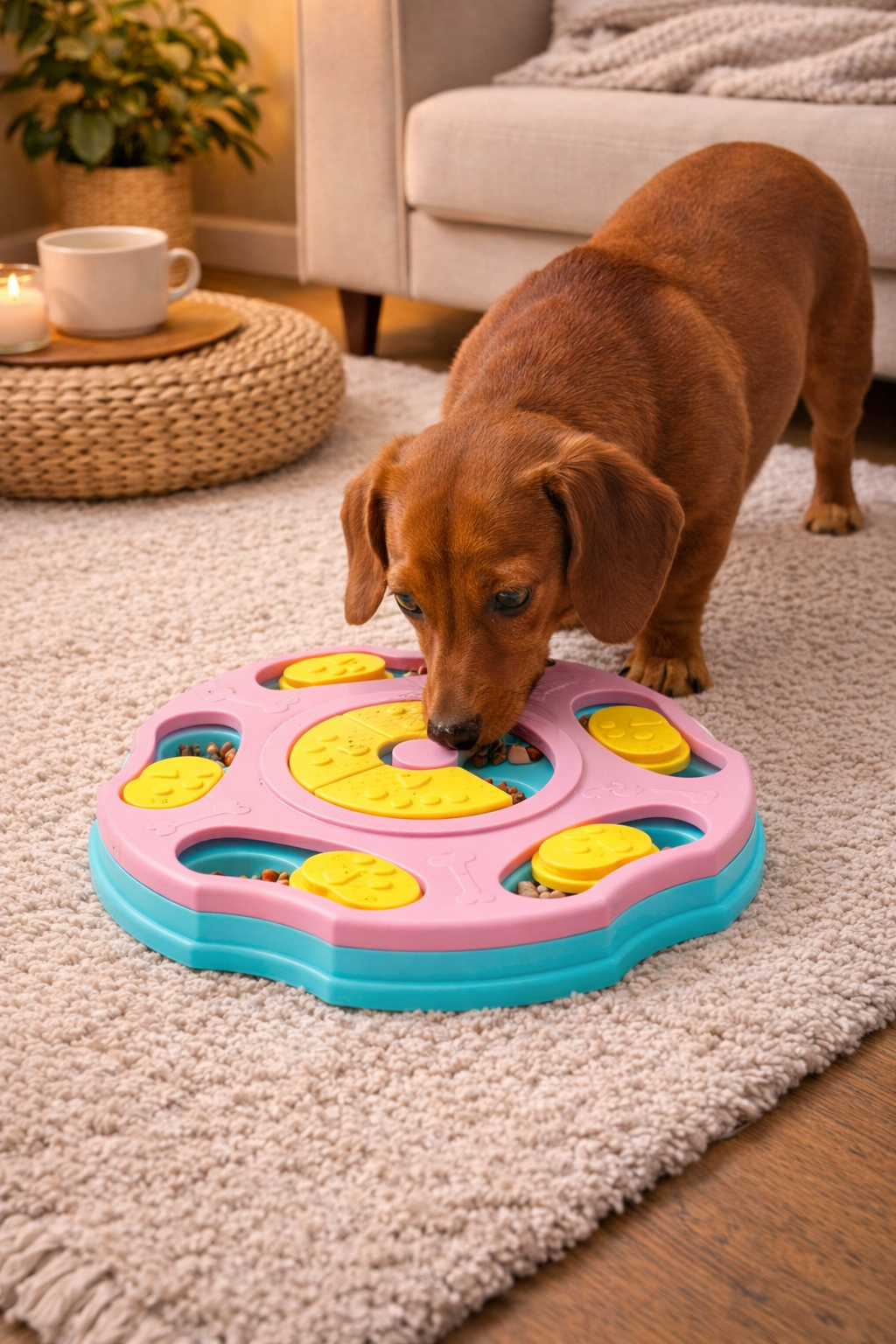 🐶🧩 Puzzle d'occupation pour chien  -  Stimulation douce & canalisation