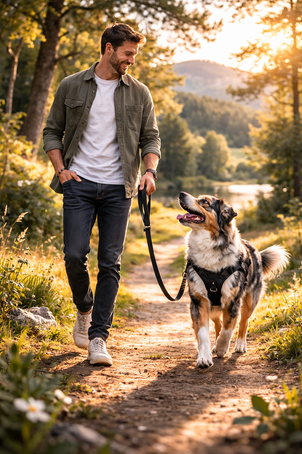 🧵Laisse classique pour chien Liberté contrôlée • Promenade quotidienne • Usage polyvalent
