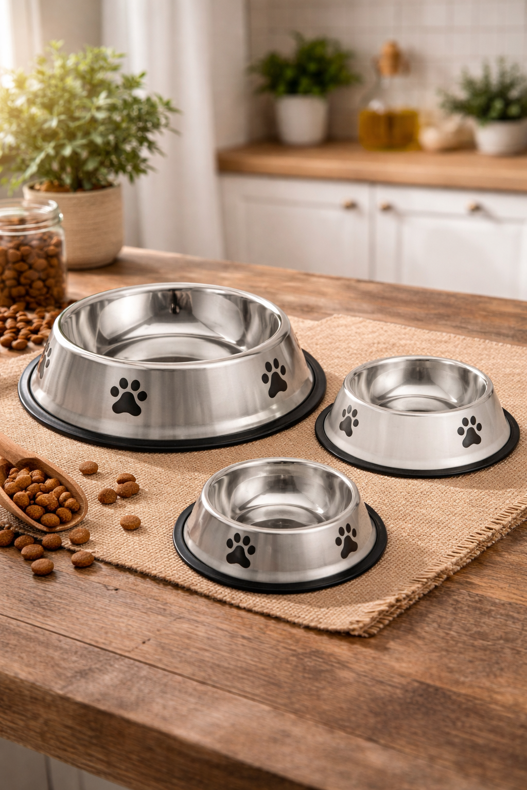 🥣 Gamelle classique en inox — Simplicité & stabilité