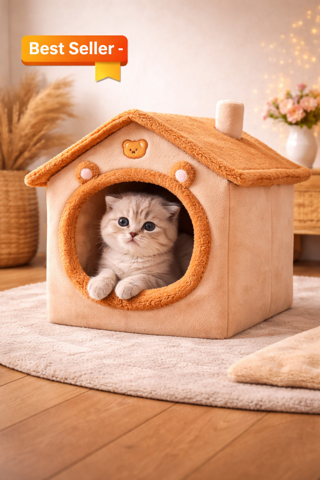🏠 Cozy house for mini dogs & small cats