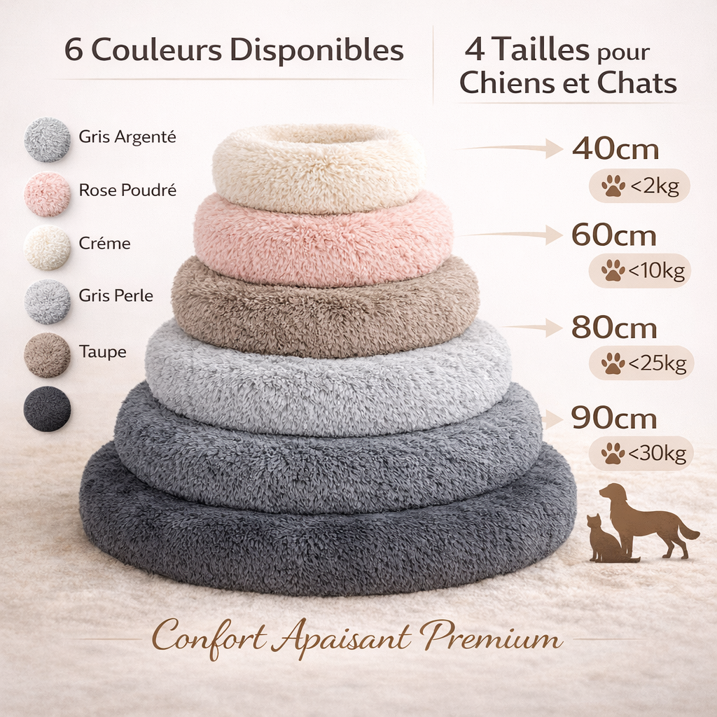 🐾 Fluffy Calming Pet Bed — Cat & Dog