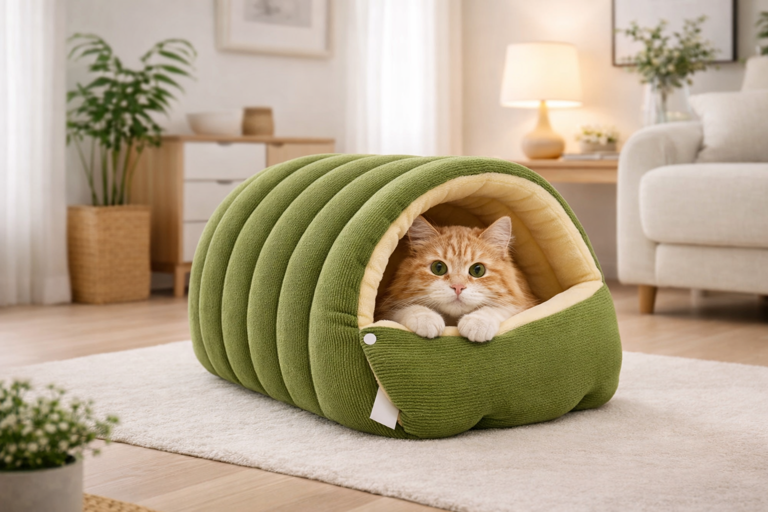 🏠 Soothing thermal refuge — Sensitive & cold-averse cats