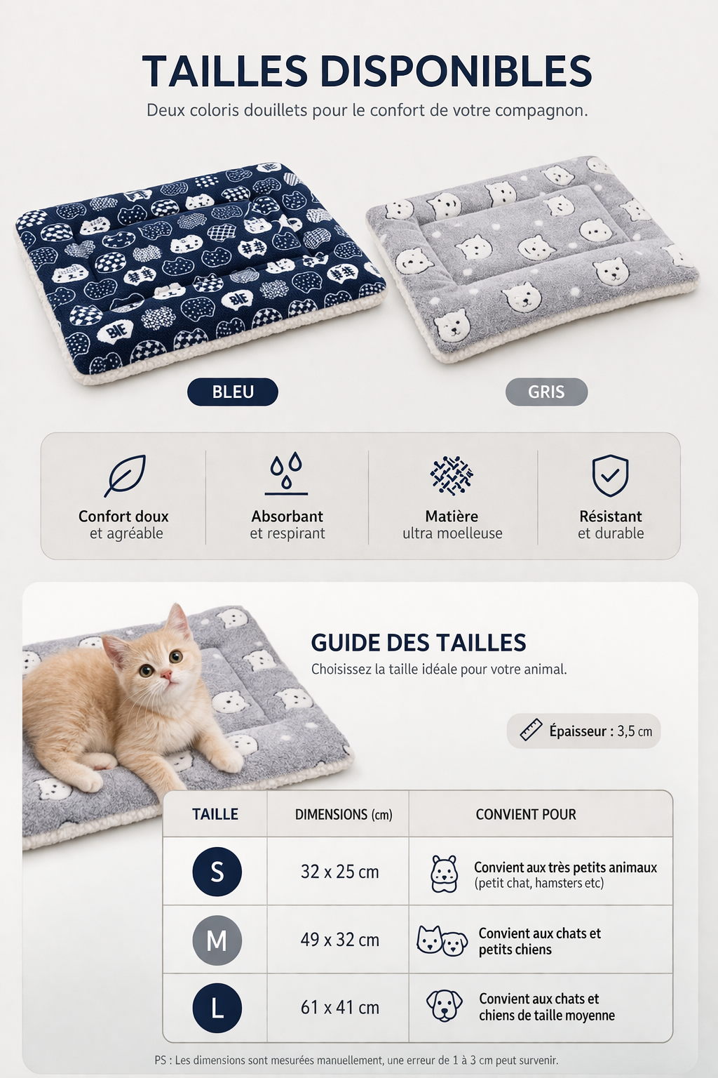 🛏️ Soft Sleeping Mat — Simple & Adaptable Comfort