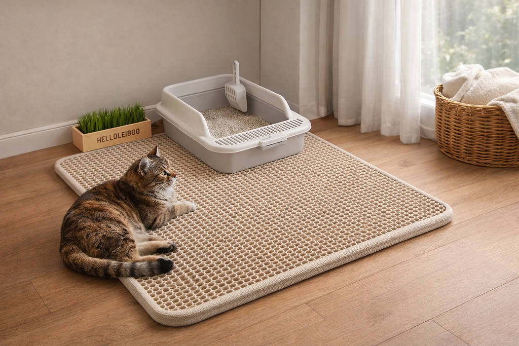 ⚫ Tapis de litière double couche — Propreté maîtrisée