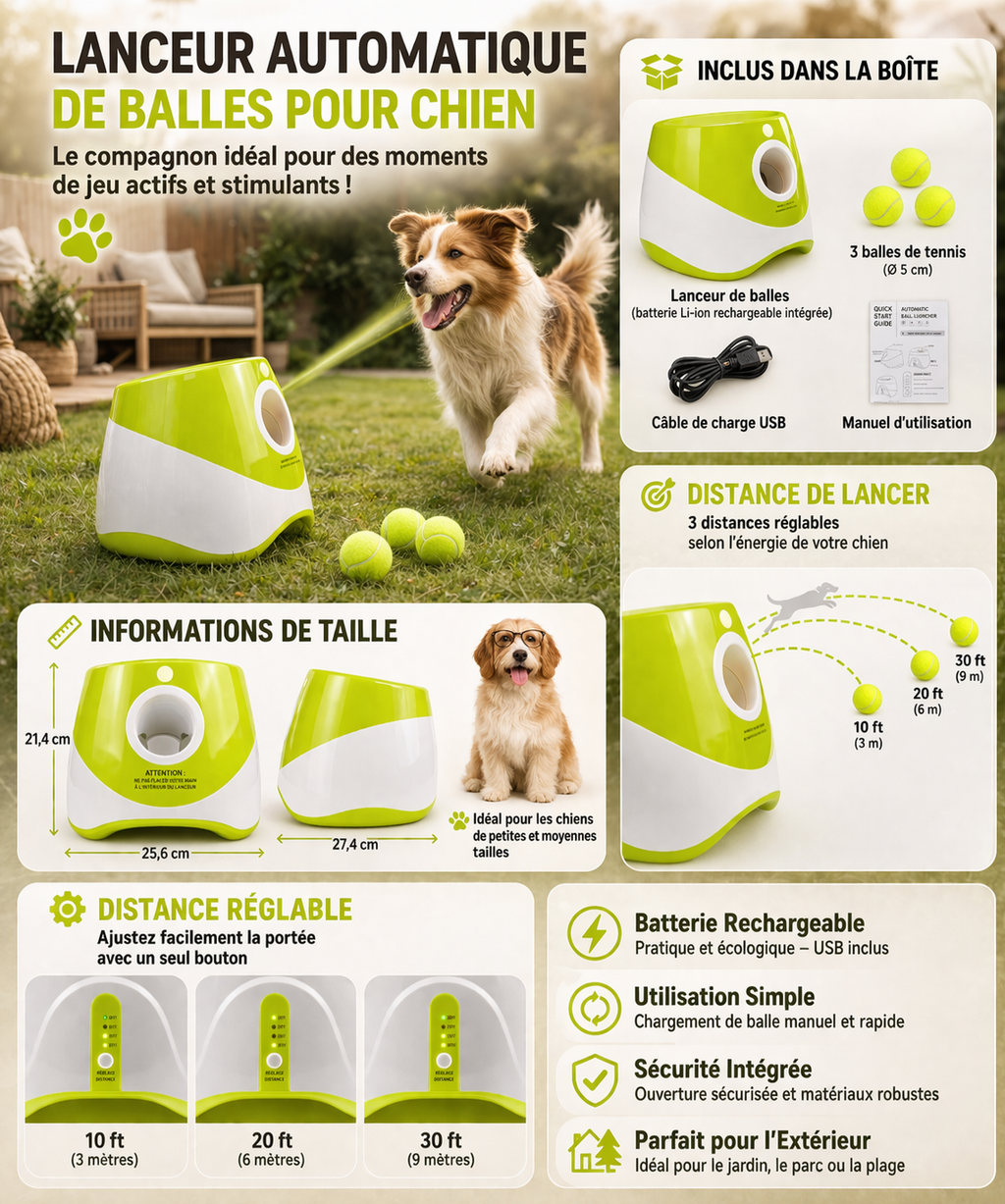 🎾 Automatic dog ball thrower