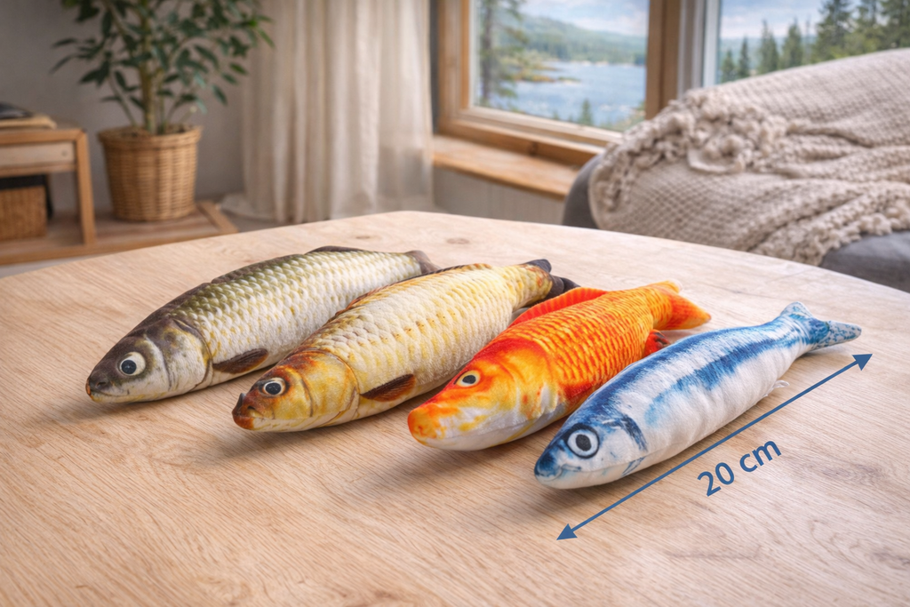🐟 Plush fish toy for cat