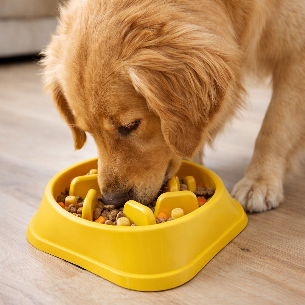 🥣 Gamelle anti-glouton — Petits chiens & chats