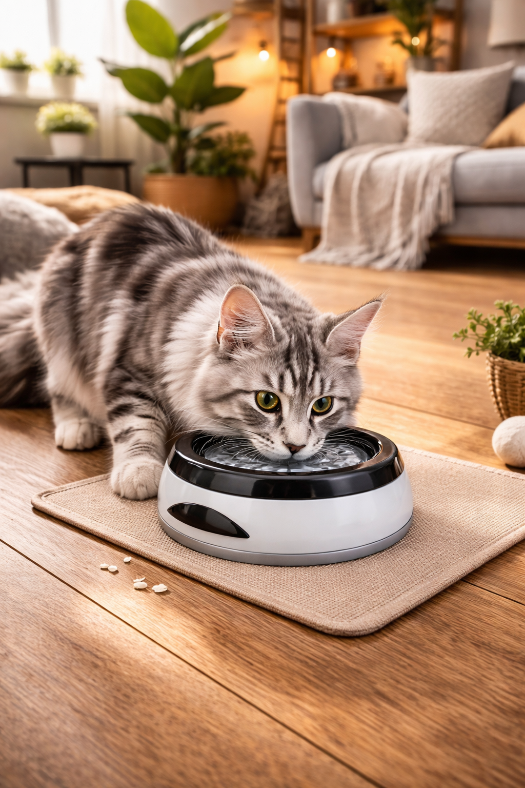 💧 Gamelle à eau à disque flottant — Petits chiens & chats