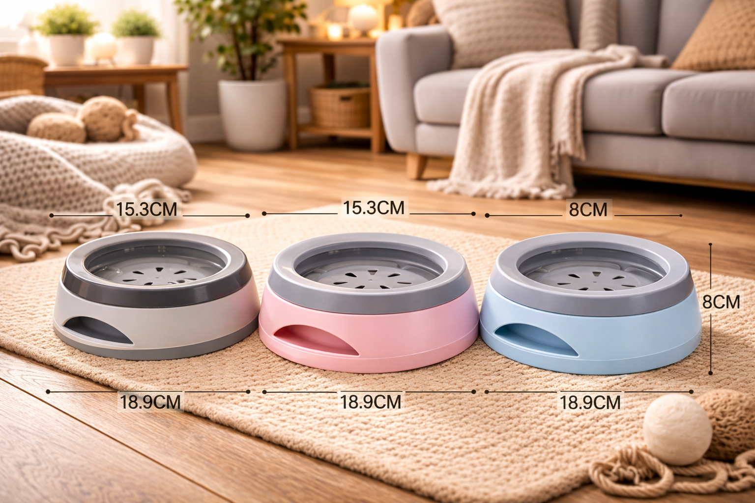💧 Gamelle à eau à disque flottant — Petits chiens & chats