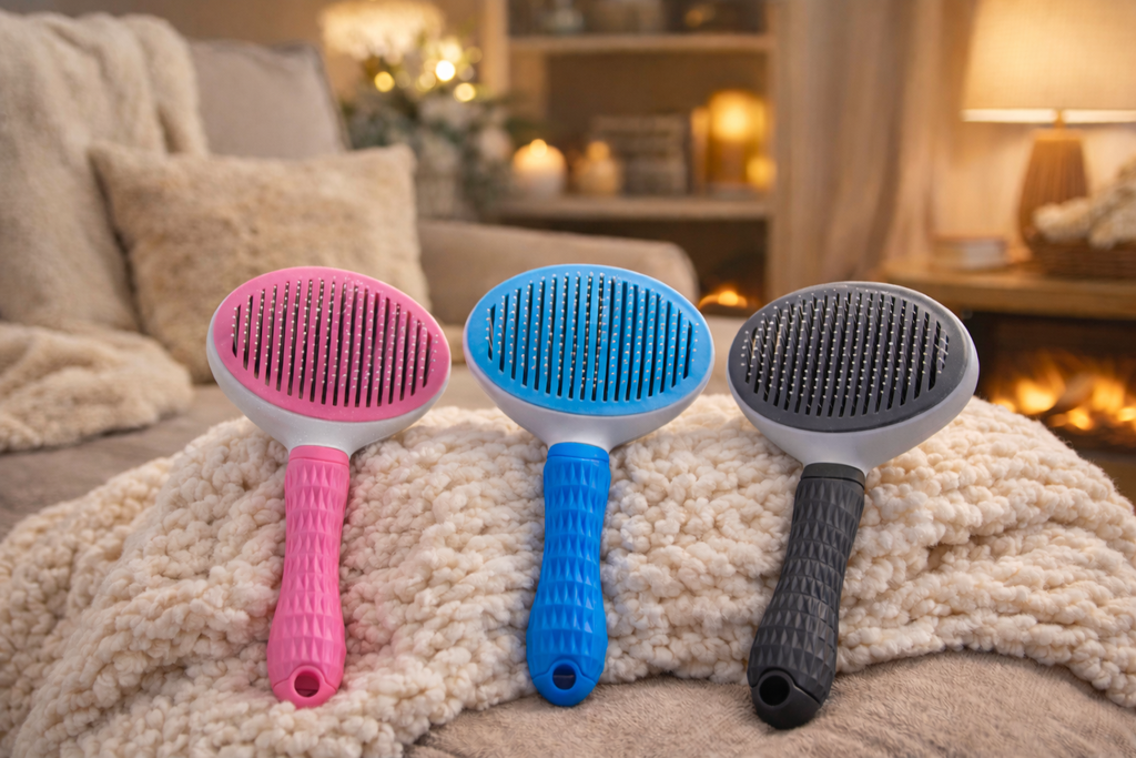 🪮 Self-Cleaning Brush – Dog & Cat