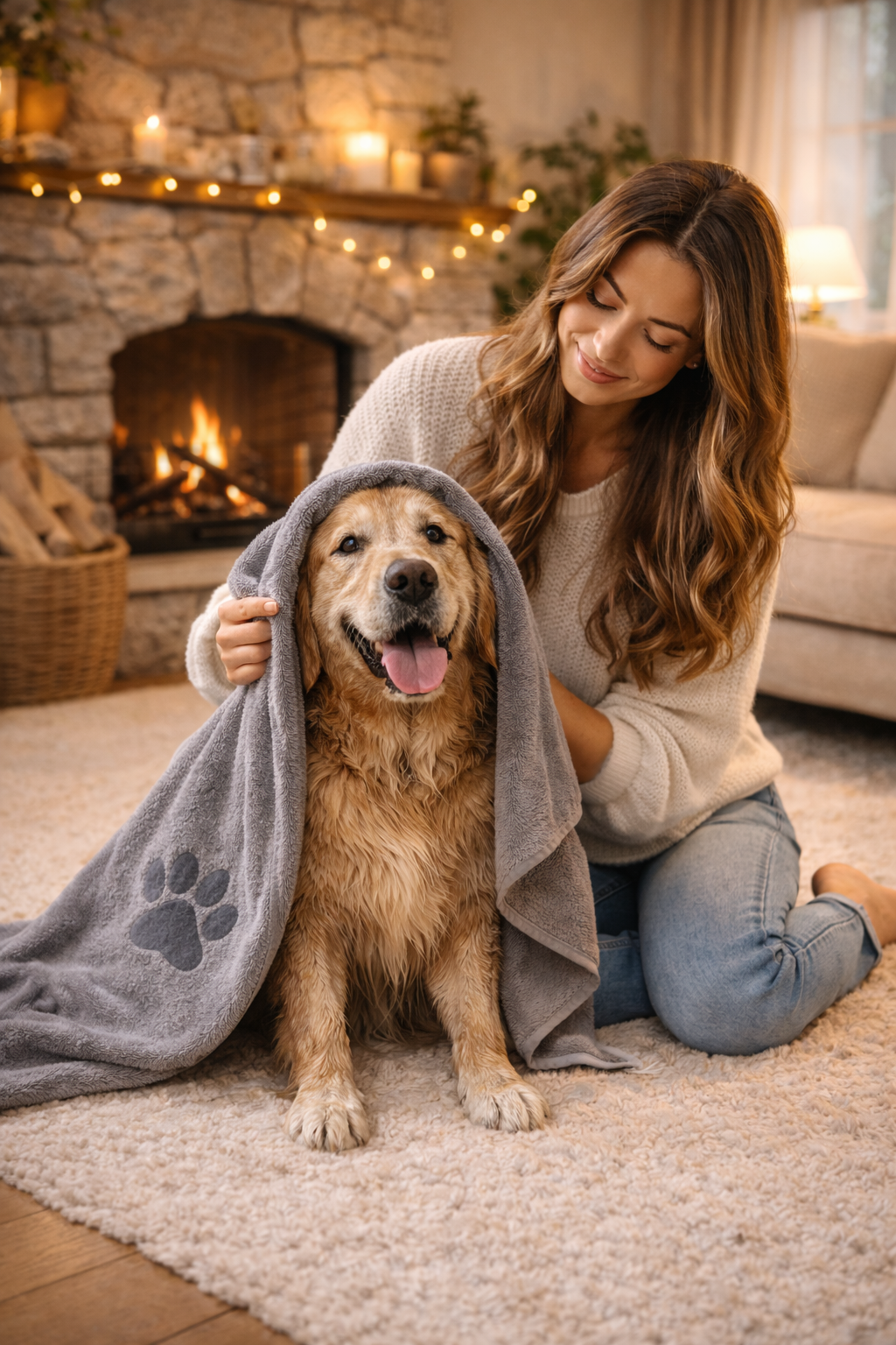 🧼 Absorbent dog & cat towel