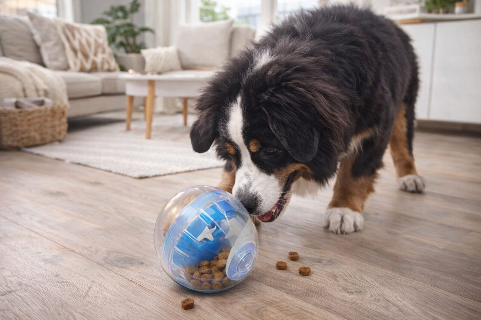 ⚽ Treat-dispensing ball — Beginner level