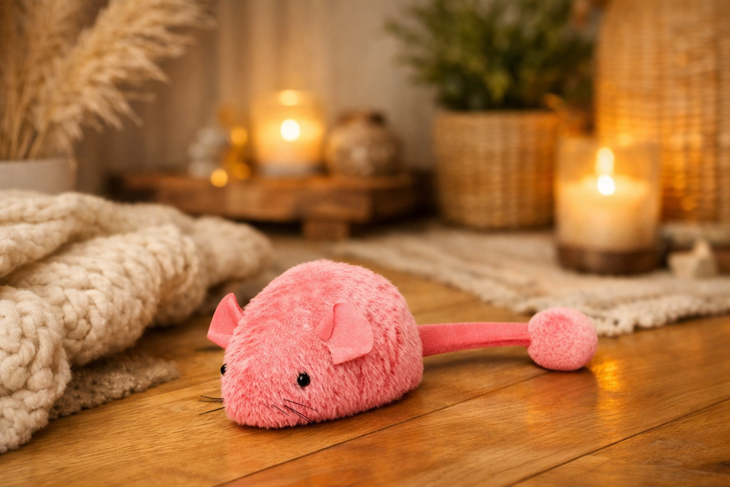 🐭 Plush cat mouse toy