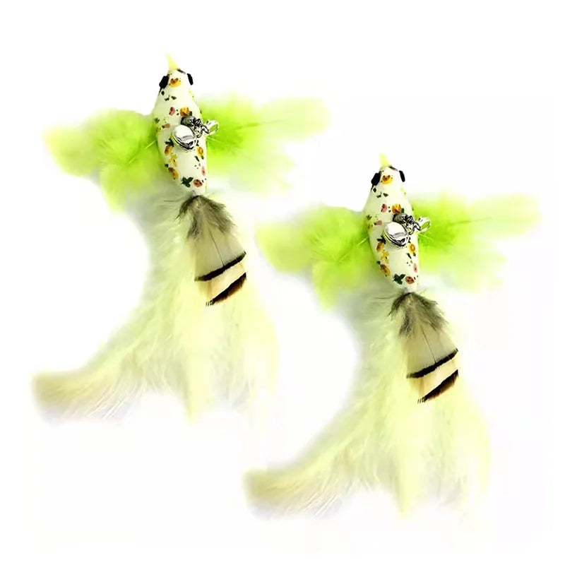 🎣 Interactive Cat Wand with Suction Cup Base
