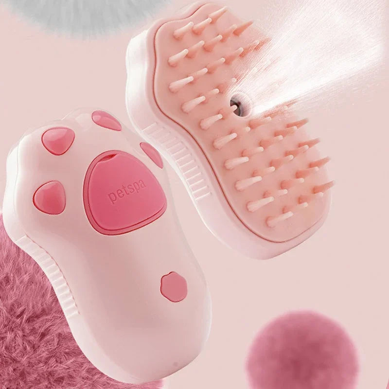 🪮 3-in-1 Pet Steaming Brush for Dogs & Cats