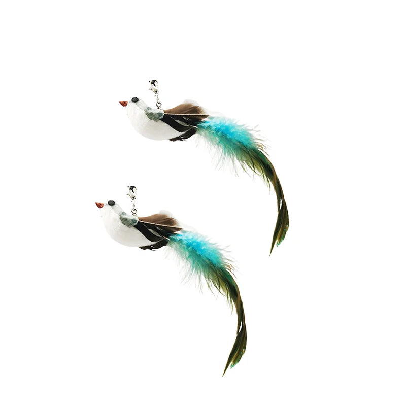 🎣 Interactive Cat Wand with Suction Cup Base