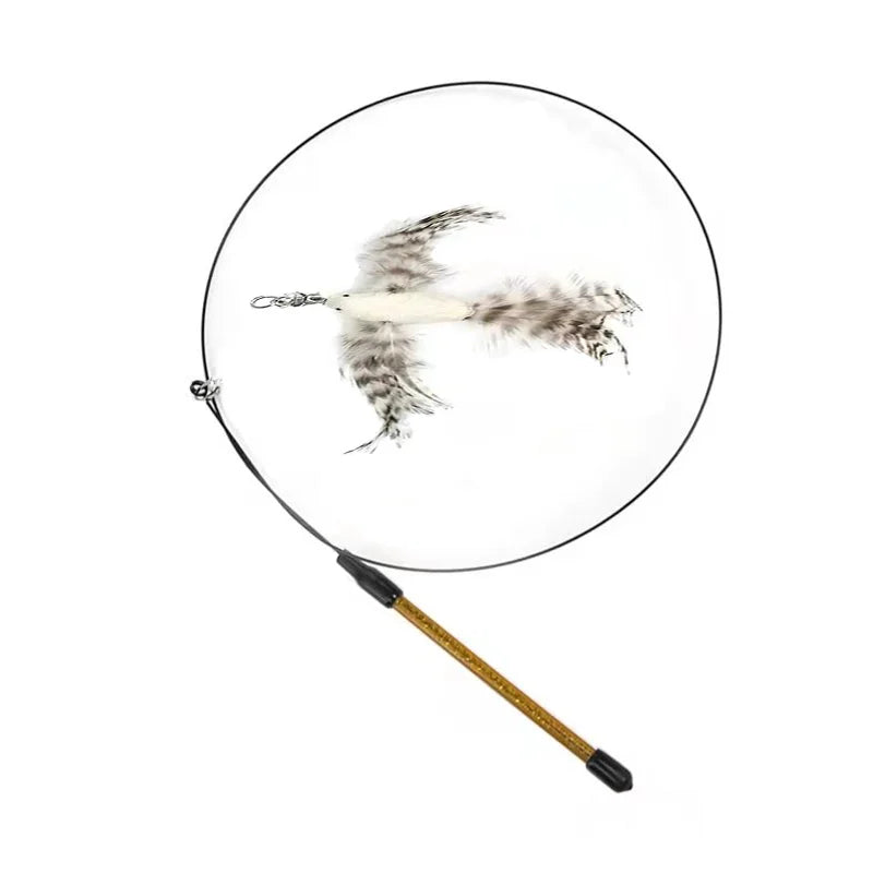 🎣 Interactive Cat Wand with Suction Cup Base