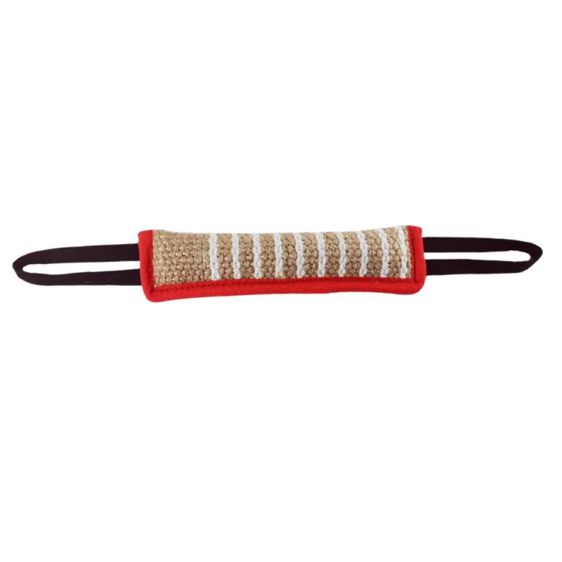 🧱 Coussin à mâcher en jute pour chien puissant Canalisation • Mastication encadrée
