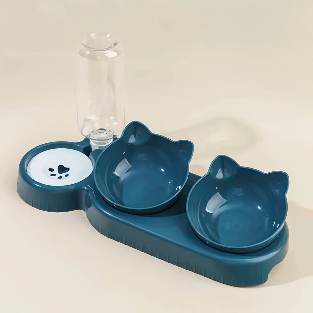 🍽️💧 3-in-1 Cat Food Bowl