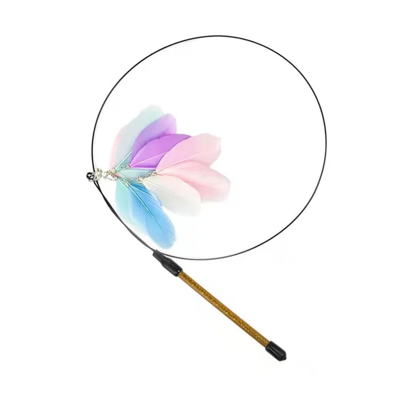 🎣 Interactive Cat Wand with Suction Cup Base