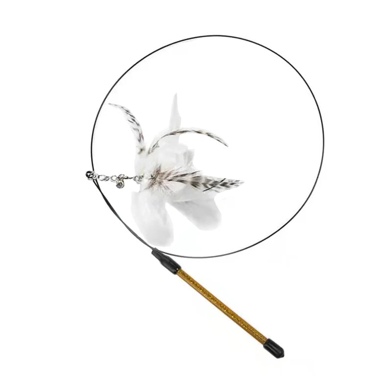 🎣 Interactive Cat Wand with Suction Cup Base
