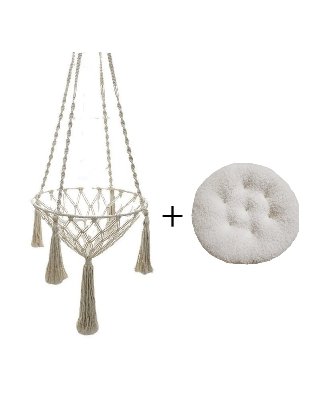 🪢 Woven Hanging Hammock — Bohemian Aerial Retreat