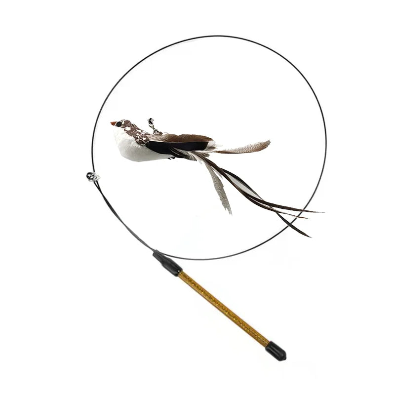 🎣 Interactive Cat Wand with Suction Cup Base
